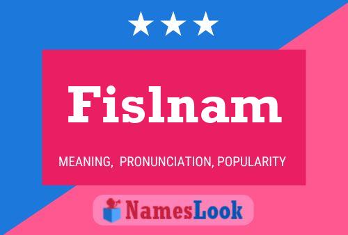 ملصق اسم Fislnam