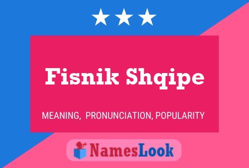 ملصق اسم Fisnik Shqipe