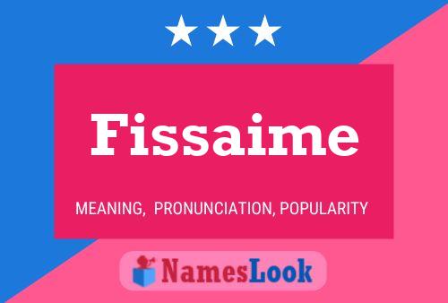 ملصق اسم Fissaime