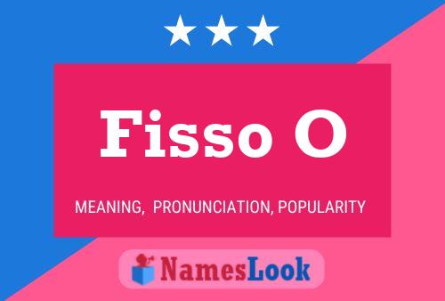 ملصق اسم Fisso O