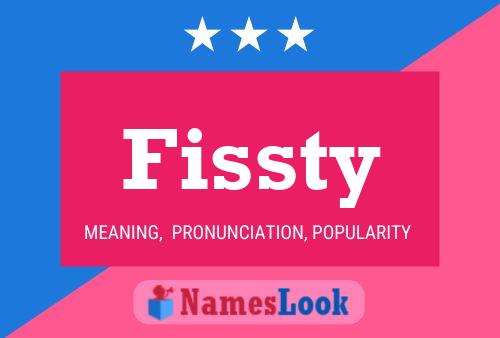 ملصق اسم Fissty