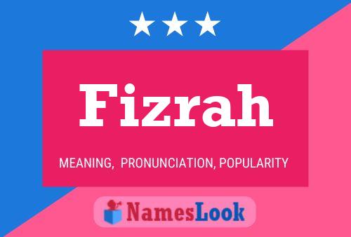 ملصق اسم Fizrah