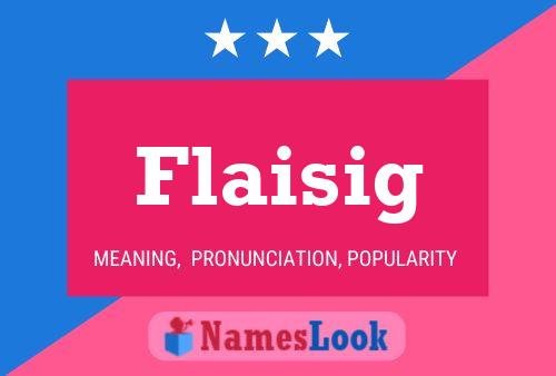 ملصق اسم Flaisig