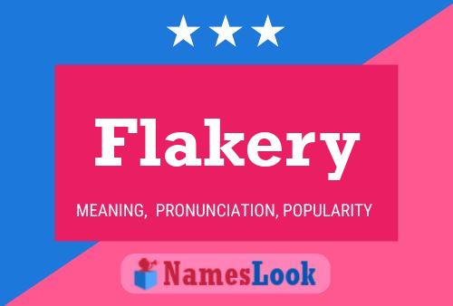 ملصق اسم Flakery