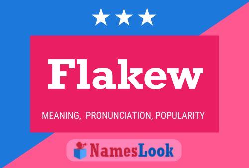 ملصق اسم Flakew