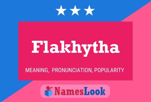 ملصق اسم Flakhytha