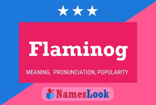 ملصق اسم Flaminog