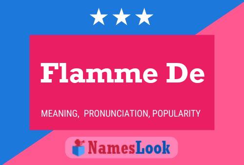 ملصق اسم Flamme De