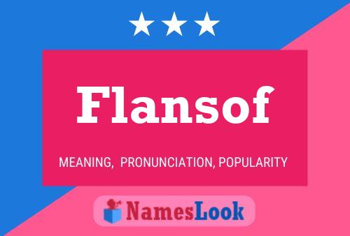 ملصق اسم Flansof