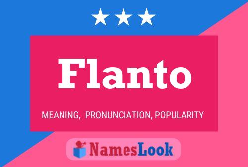 ملصق اسم Flanto