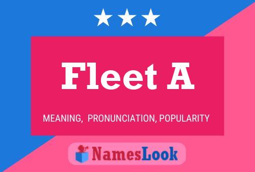 ملصق اسم Fleet A