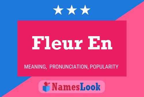 ملصق اسم Fleur En