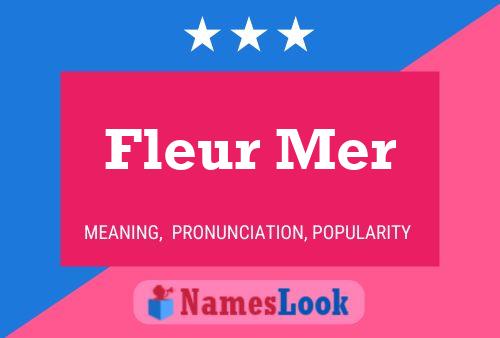 ملصق اسم Fleur Mer