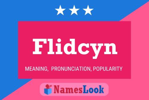 ملصق اسم Flidcyn