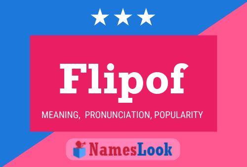 ملصق اسم Flipof