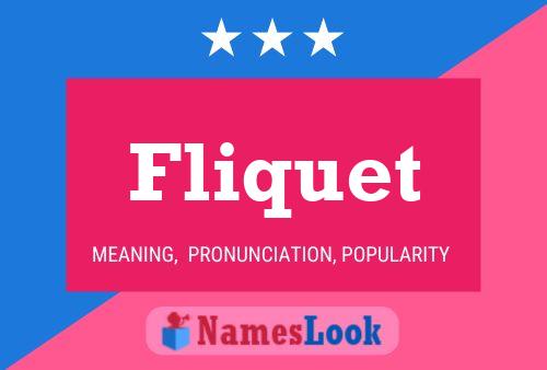 ملصق اسم Fliquet