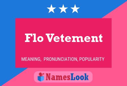 ملصق اسم Flo Vetement