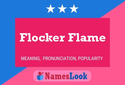 ملصق اسم Flocker Flame