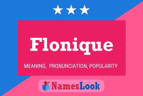 ملصق اسم Flonique