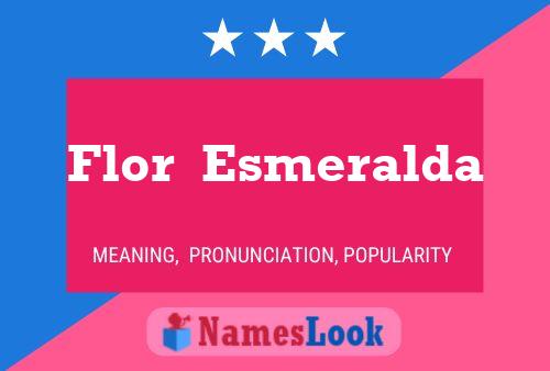 ملصق اسم Flor  Esmeralda