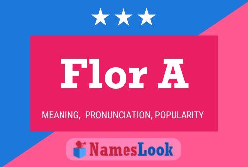 ملصق اسم Flor A