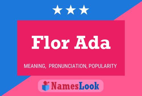 ملصق اسم Flor Ada