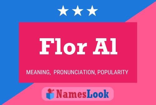 ملصق اسم Flor Al