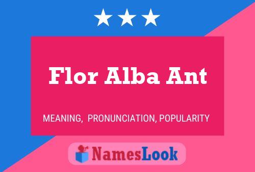 ملصق اسم Flor Alba Ant