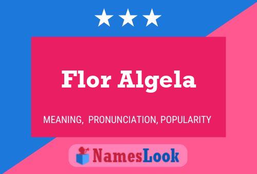 ملصق اسم Flor Algela