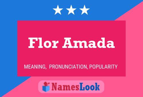 ملصق اسم Flor Amada