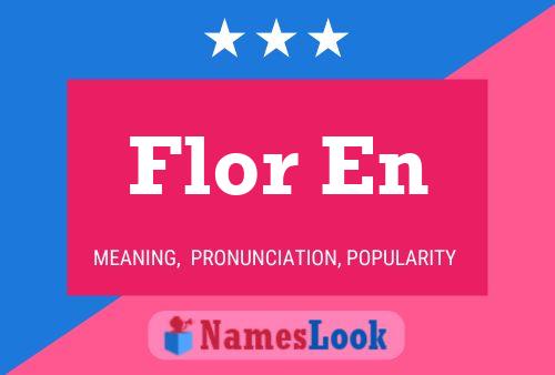 ملصق اسم Flor En