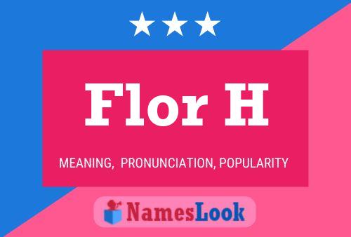 ملصق اسم Flor H