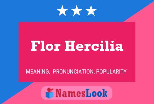 ملصق اسم Flor Hercilia