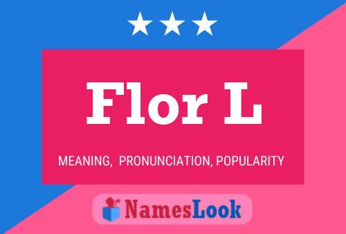 ملصق اسم Flor L