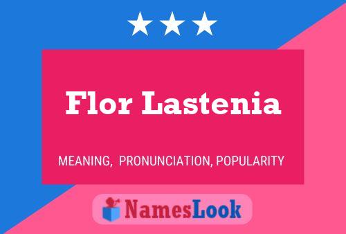 ملصق اسم Flor Lastenia