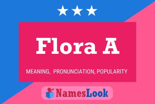 ملصق اسم Flora A