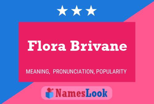 ملصق اسم Flora Brivane