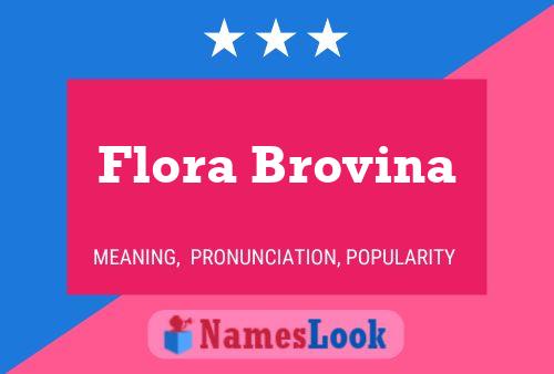 ملصق اسم Flora Brovina