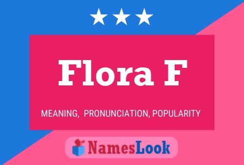 ملصق اسم Flora F