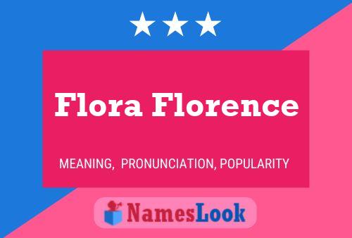 ملصق اسم Flora Florence