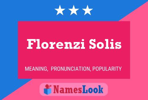 ملصق اسم Florenzi Solis