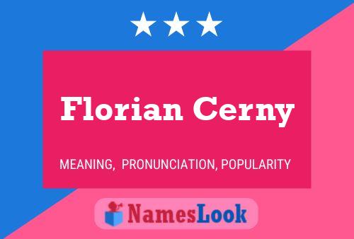 ملصق اسم Florian Cerny