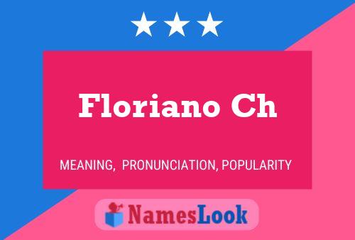 ملصق اسم Floriano Ch