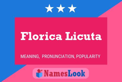 ملصق اسم Florica Licuta