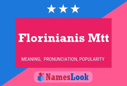 ملصق اسم Florinianis Mtt