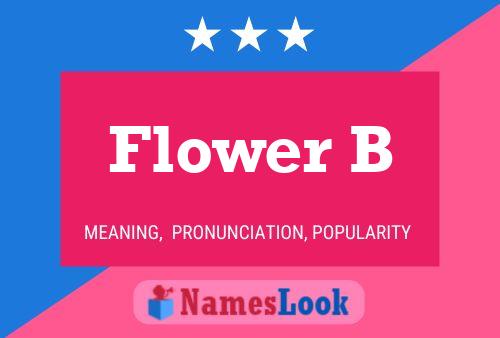 ملصق اسم Flower B