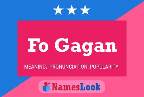 ملصق اسم Fo Gagan