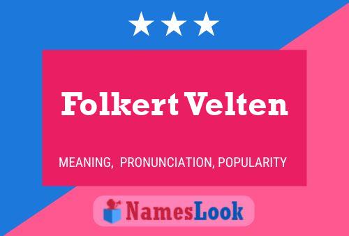 ملصق اسم Folkert Velten