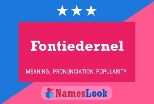 ملصق اسم Fontiedernel