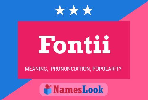 ملصق اسم Fontii